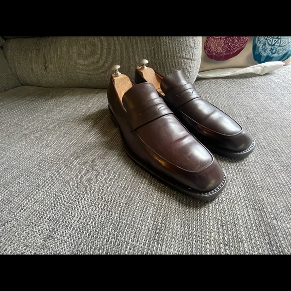 Cole Haan Collection Brown Leather Men’s Penny Loafers Dress Shoes Size 13 M - Picture 4 of 13